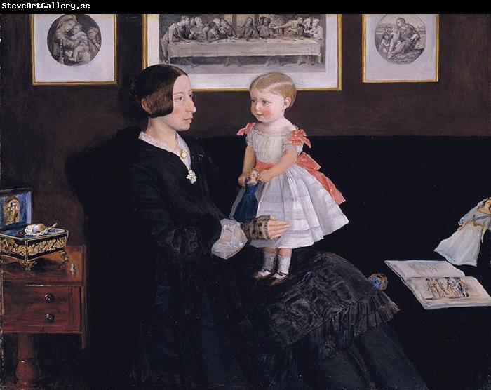 Sir John Everett Millais Mrs James Wyatt Jr and her Daughter Sarah